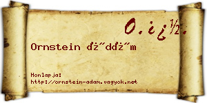 Ornstein Ádám névjegykártya